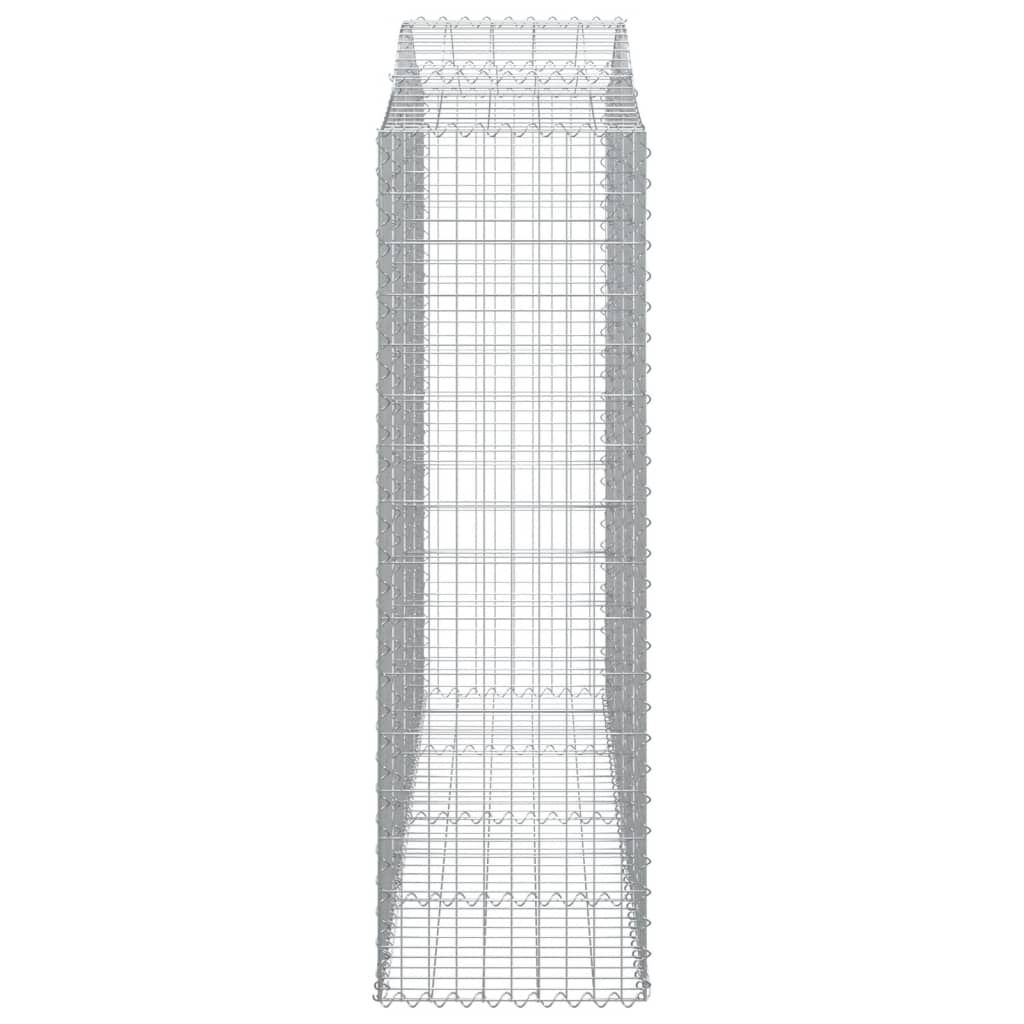 Cesti Gabbioni ad Arco 13 pz 200x50x160/180 cm Ferro Zincato - homemem39