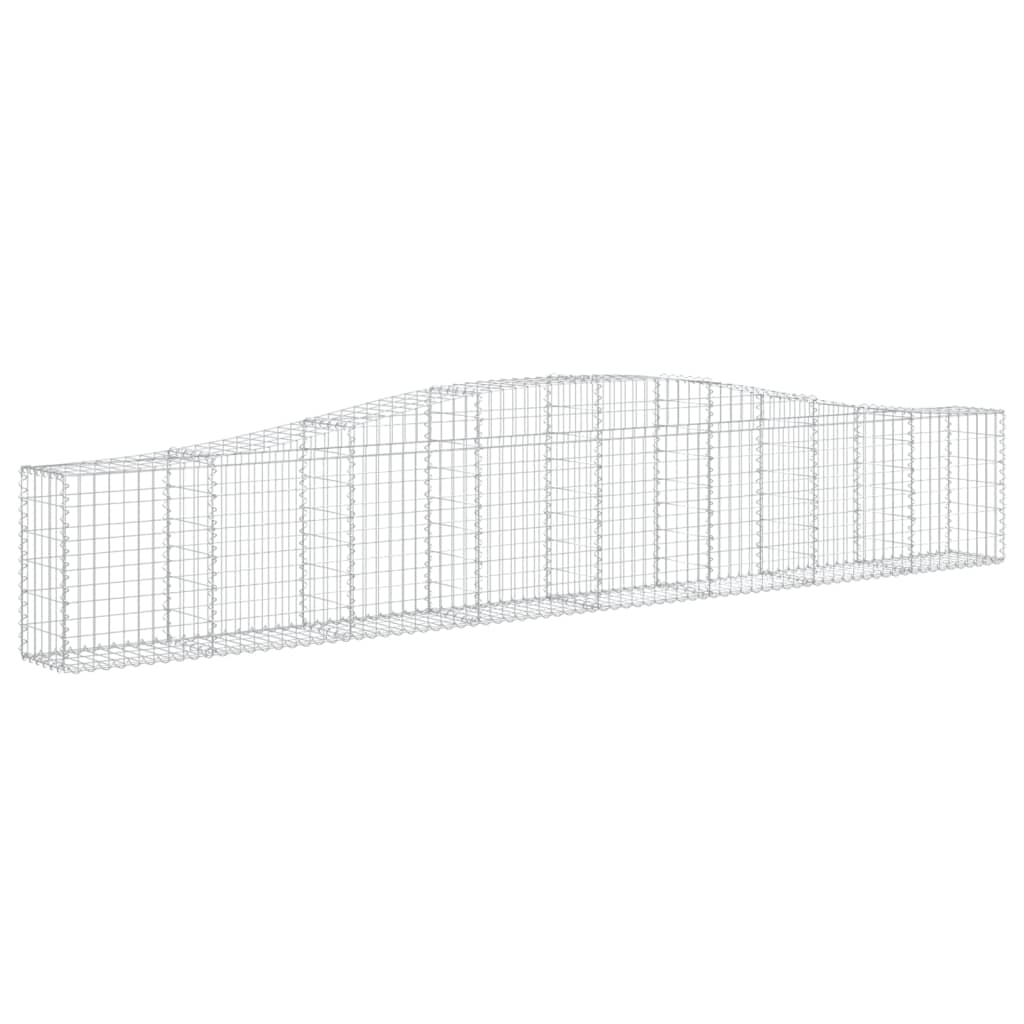 Cesti Gabbioni ad Arco 2 pz 400x30x60/80 cm Ferro Zincato - homemem39