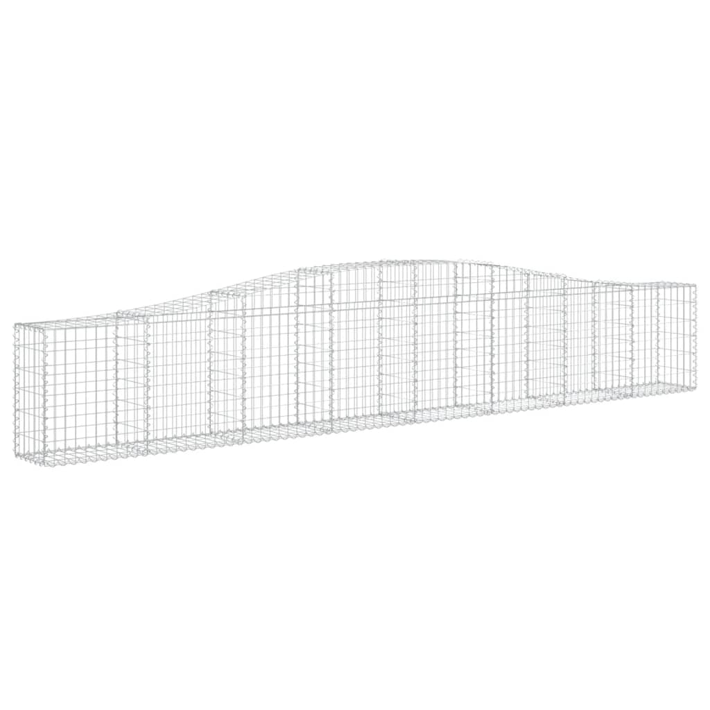 Cesti Gabbioni ad Arco 15 pz 400x30x60/80 cm Ferro Zincato - homemem39