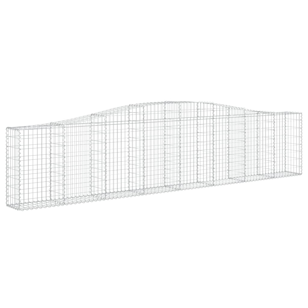 Cesti Gabbioni ad Arco 2 pz 400x30x80/100 cm Ferro Zincato - homemem39