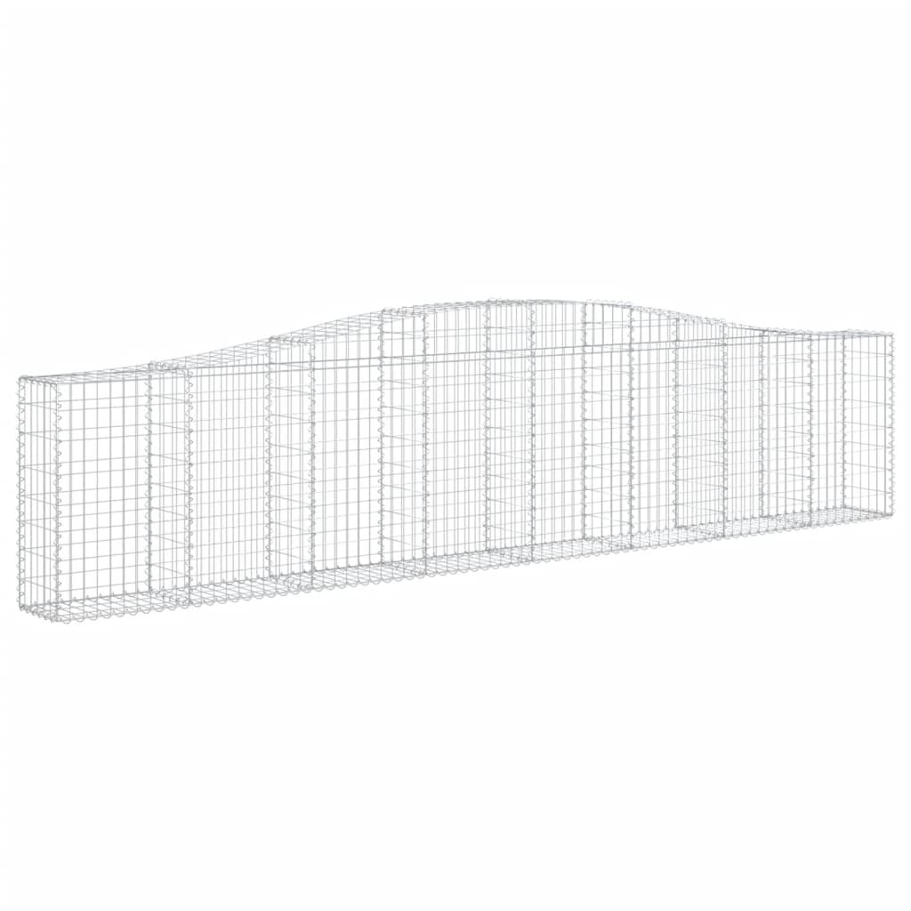 Cesti Gabbioni ad Arco 15 pz 400x30x80/100 cm Ferro Zincato - homemem39