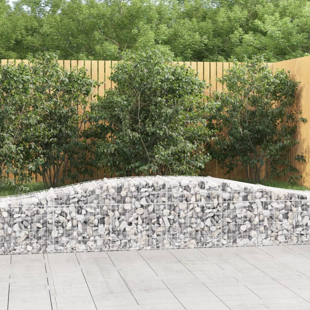 Cesti Gabbioni ad Arco 4 pz 400x50x40/60 cm Ferro Zincato - homemem39