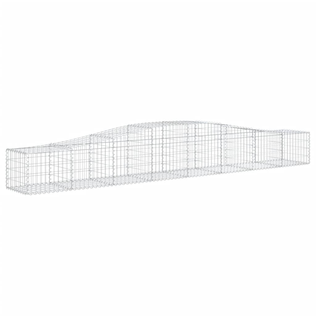 Cesti Gabbioni ad Arco 9 pz 400x50x40/60 cm Ferro Zincato - homemem39