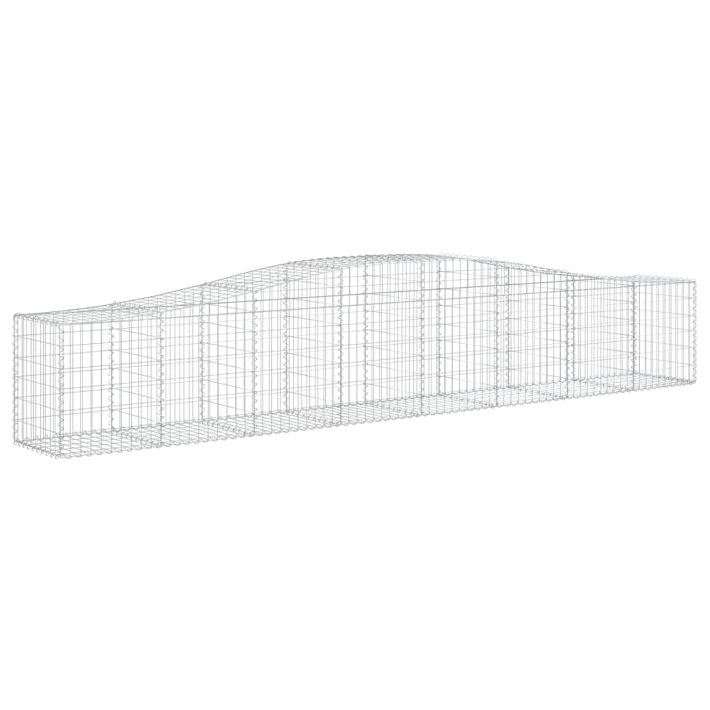 Cesti Gabbioni ad Arco 2 pz 400x50x60/80 cm Ferro Zincato - homemem39