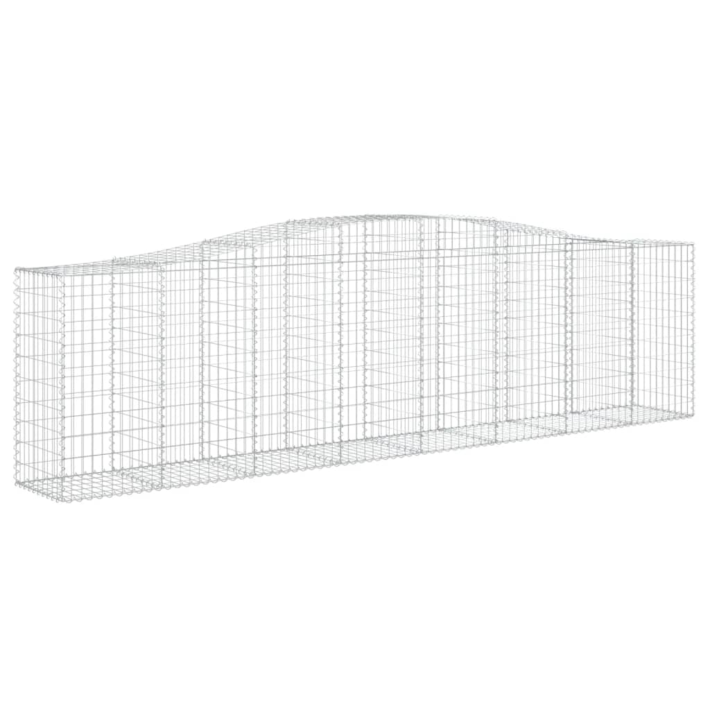 Cesti Gabbioni ad Arco 5 pz 400x50x100/120 cm Ferro Zincato - homemem39