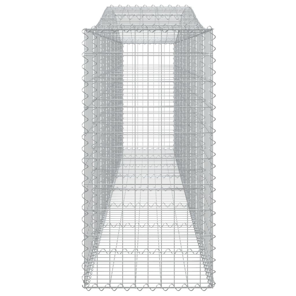 Cesti Gabbioni ad Arco 8 pz 400x50x100/120 cm Ferro Zincato - homemem39