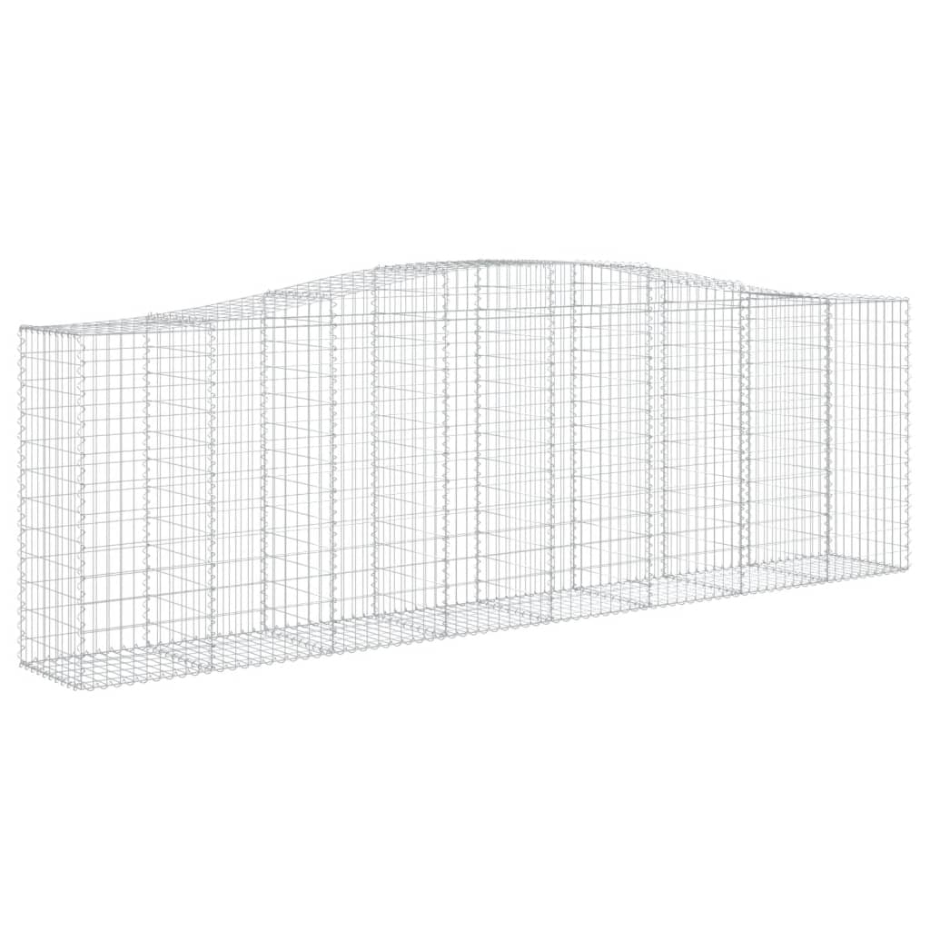 Cesti Gabbioni ad Arco 2 pz 400x50x120/140 cm Ferro Zincato - homemem39