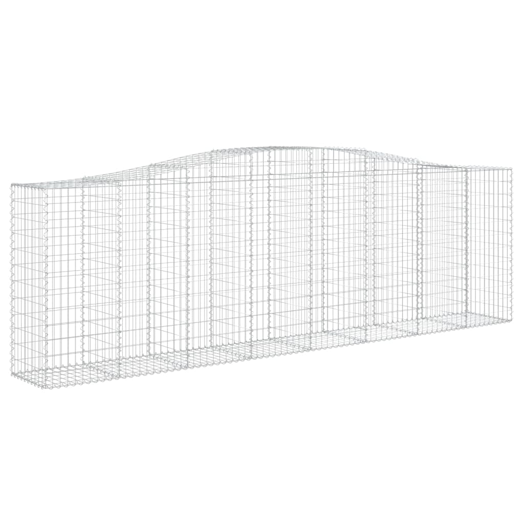 Cesti Gabbioni ad Arco 5 pz 400x50x120/140 cm Ferro Zincato - homemem39