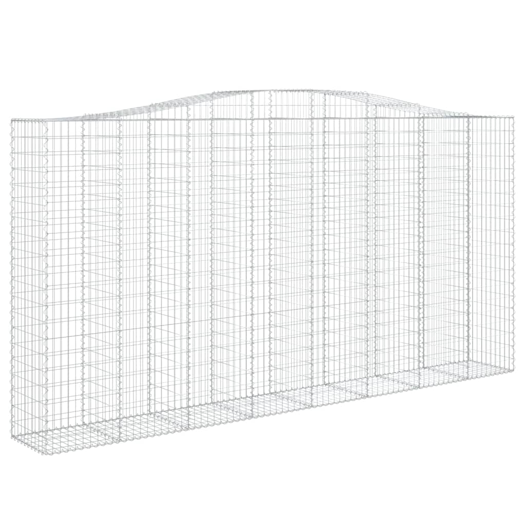 Cesti Gabbioni ad Arco 2 pz 400x50x200/220 cm Ferro Zincato - homemem39