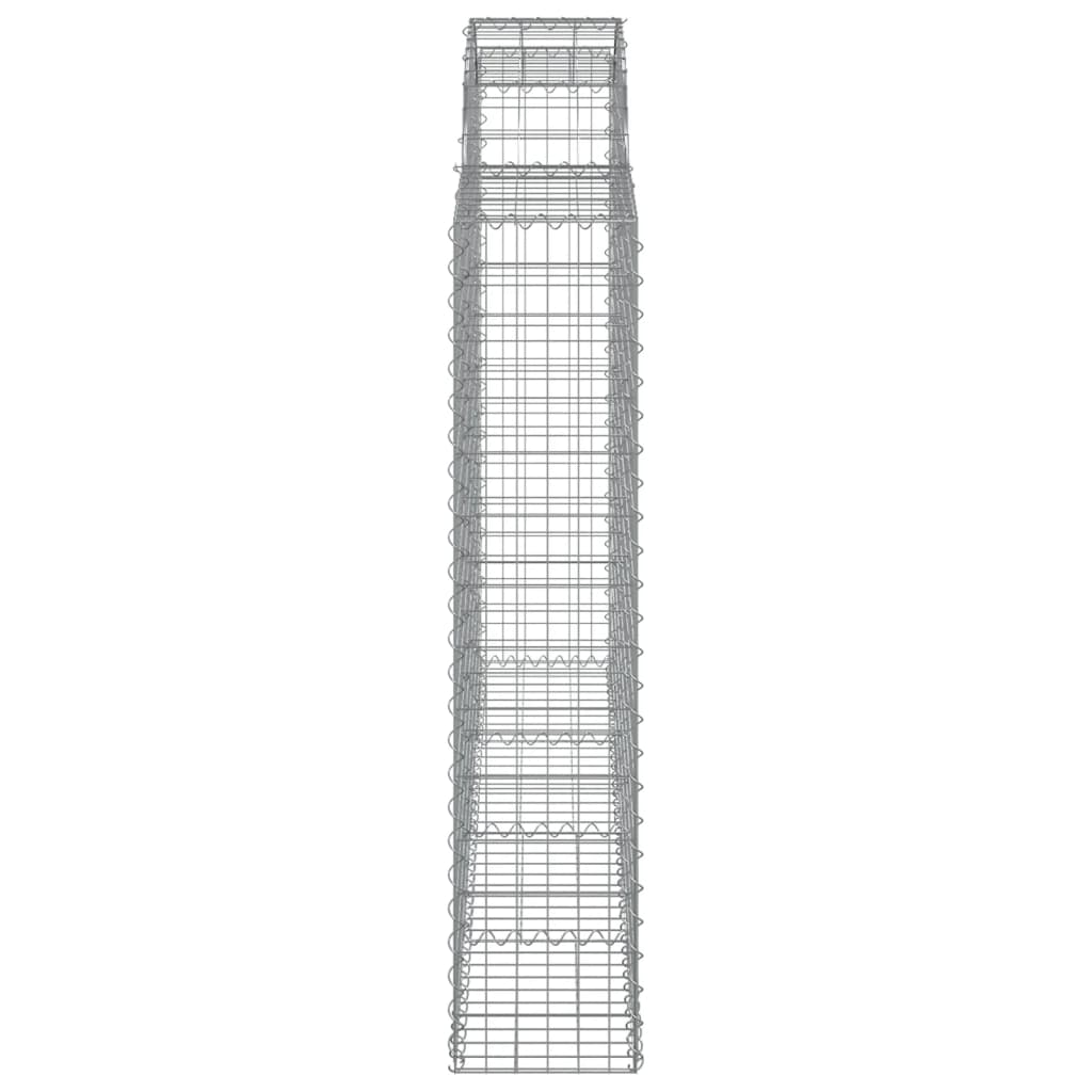 Cesti Gabbioni ad Arco 20 pz 200x30x140/160 cm Ferro Zincato - homemem39