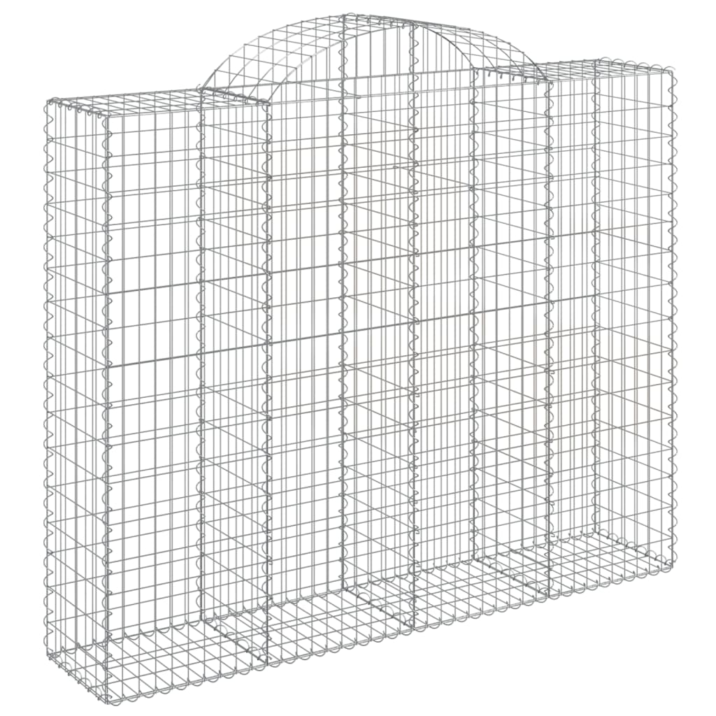 Cesti Gabbioni ad Arco 40 pz 200x50x160/180 cm Ferro Zincato