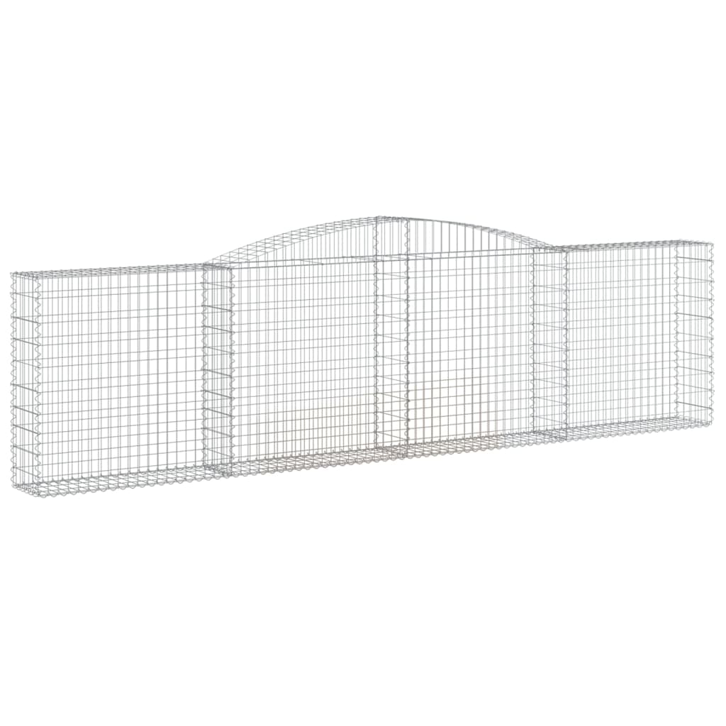 Cesti Gabbioni ad Arco 5 pz 400x30x100/120 cm Ferro Zincato - homemem39