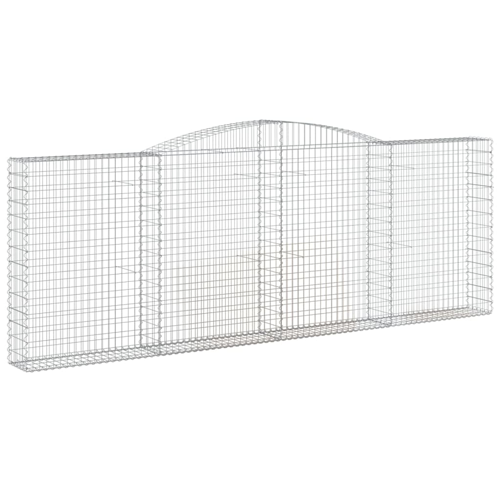 Cesti Gabbioni ad Arco 6 pz 400x30x140/160 cm Ferro Zincato - homemem39
