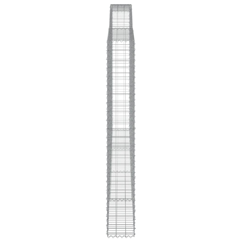 Cesti Gabbioni ad Arco 4 pz 400x30x220/240 cm Ferro Zincato - homemem39