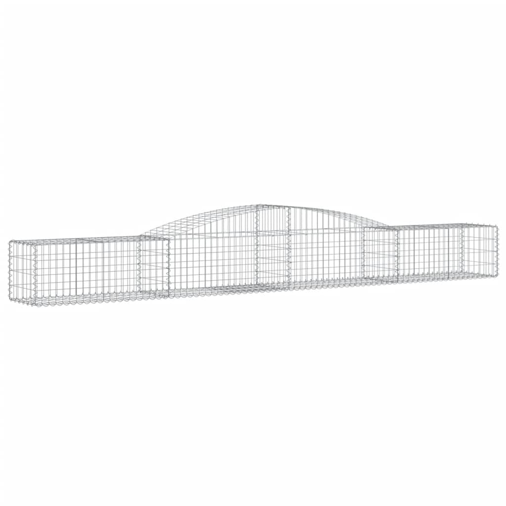 Cesti Gabbioni ad Arco 5 pz 400x50x40/60 cm Ferro Zincato - homemem39