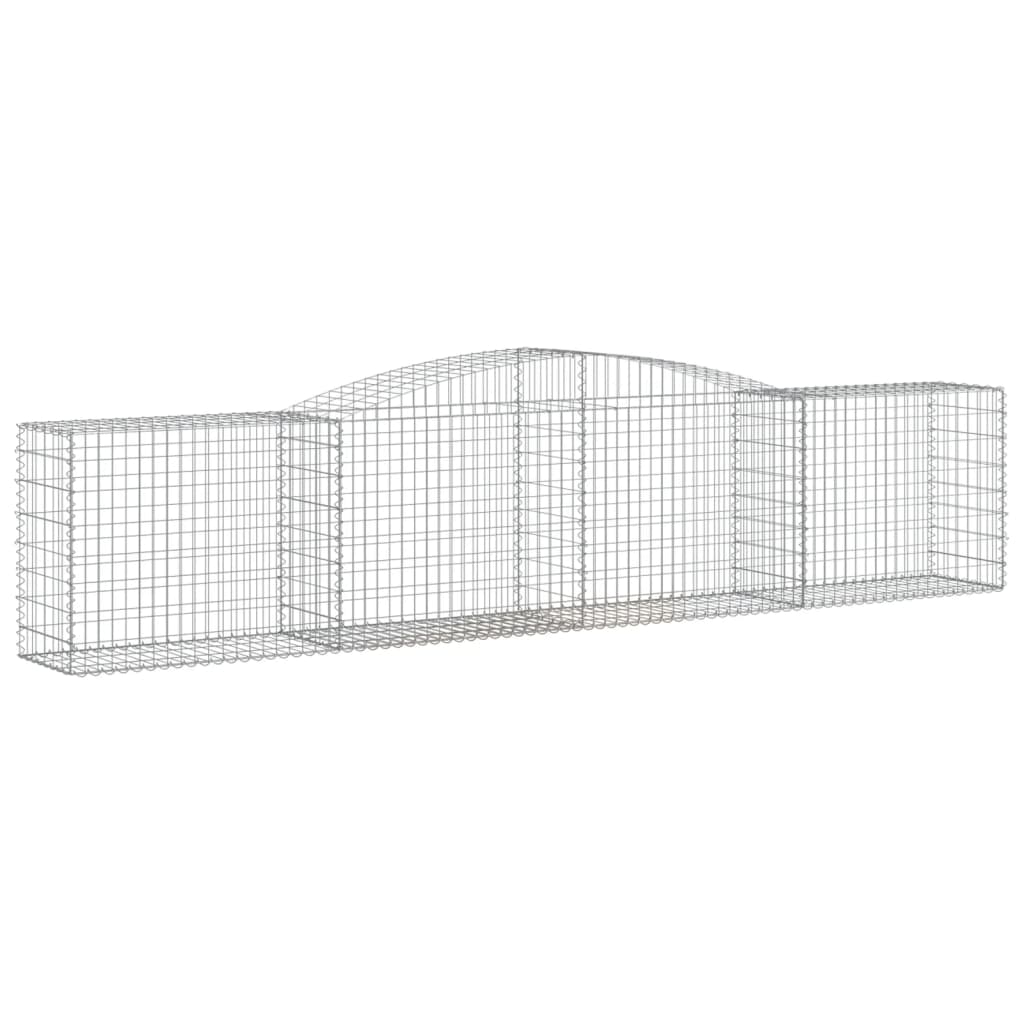 Cesti Gabbioni ad Arco 9 pz 400x50x80/100 cm Ferro Zincato - homemem39