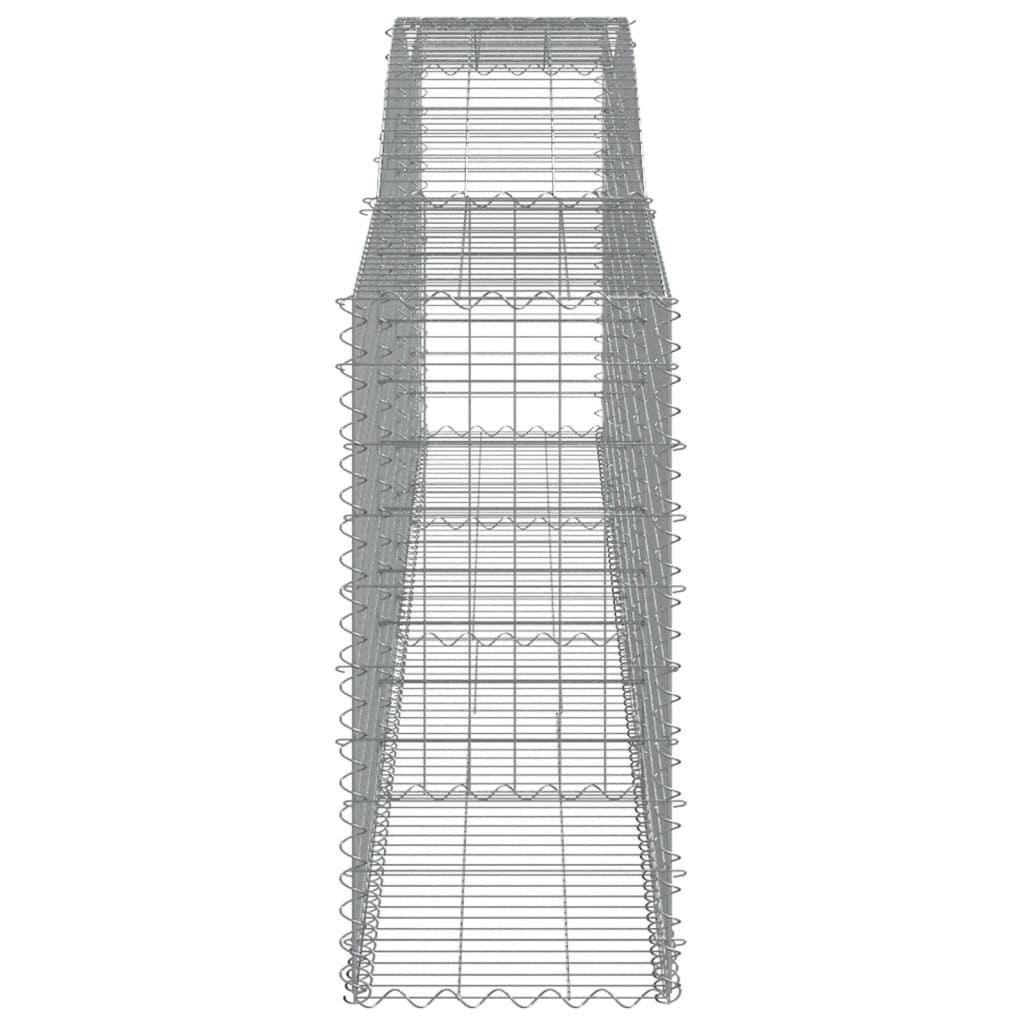 Cesti Gabbioni ad Arco 4 pz 400x50x100/120 cm Ferro Zincato - homemem39