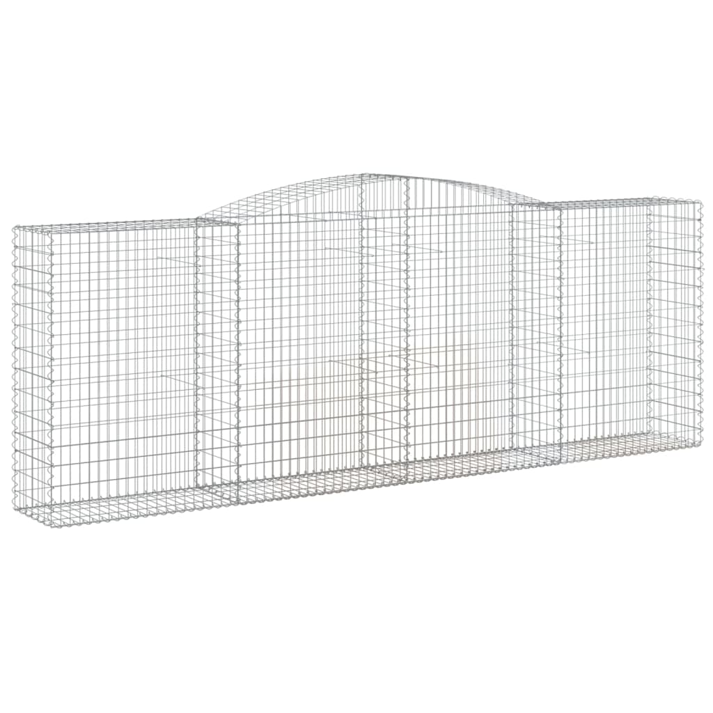 Cesti Gabbioni ad Arco 6 pz 400x50x140/160 cm Ferro Zincato - homemem39