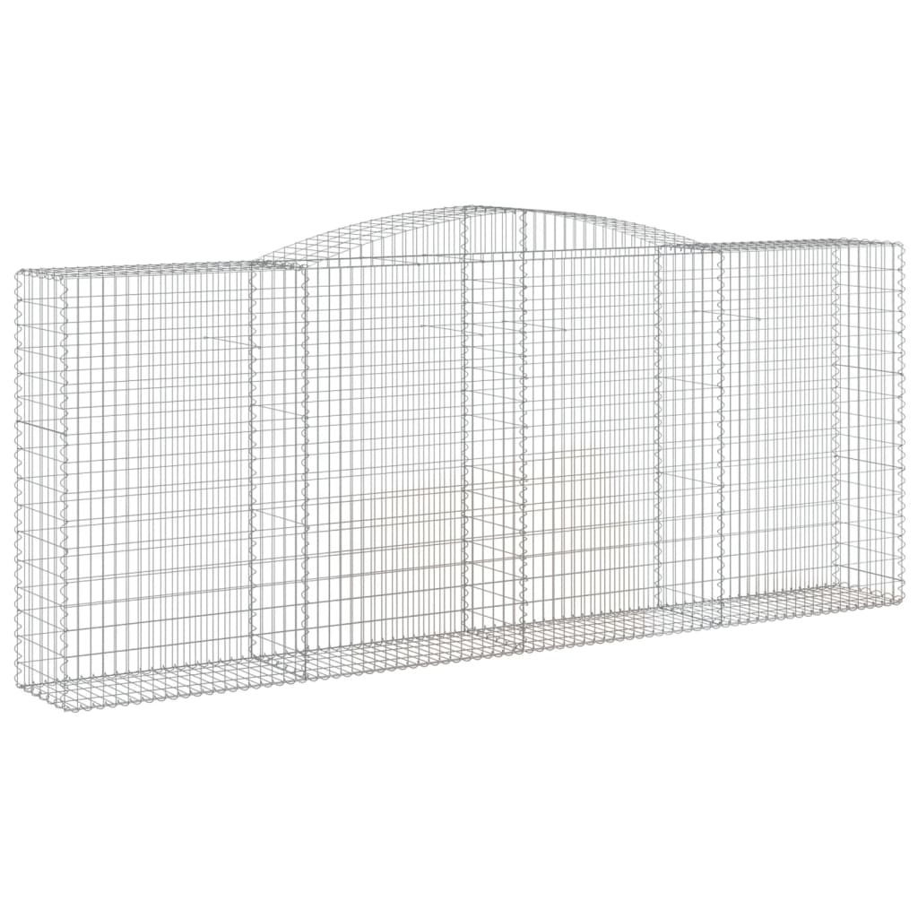Cesti Gabbioni ad Arco 2 pz 400x50x160/180 cm Ferro Zincato - homemem39