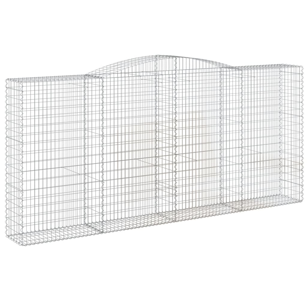 Cesti Gabbioni ad Arco 4 pz 400x50x180/200 cm Ferro Zincato - homemem39