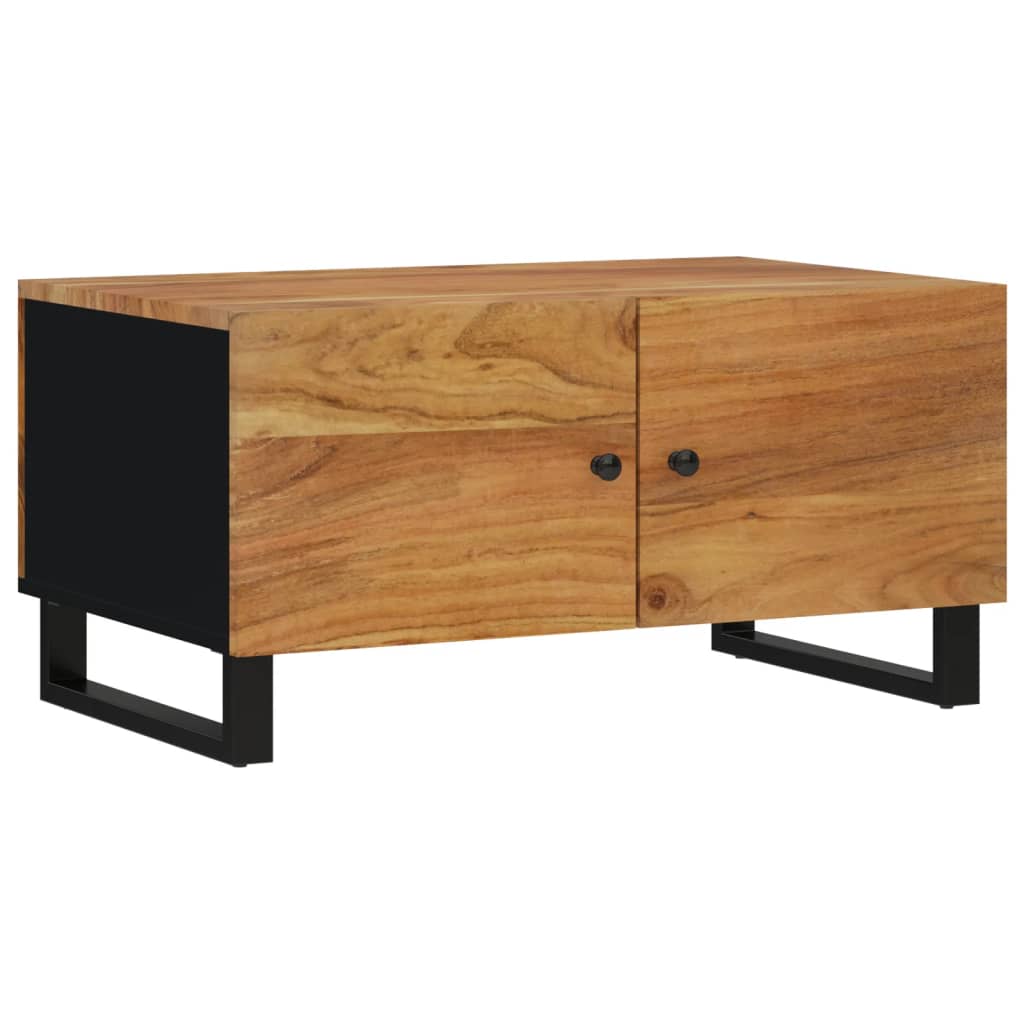 Tavolino da Soggiorno 80x50x40 cm Massello Acacia e Multistrato | homemem39
