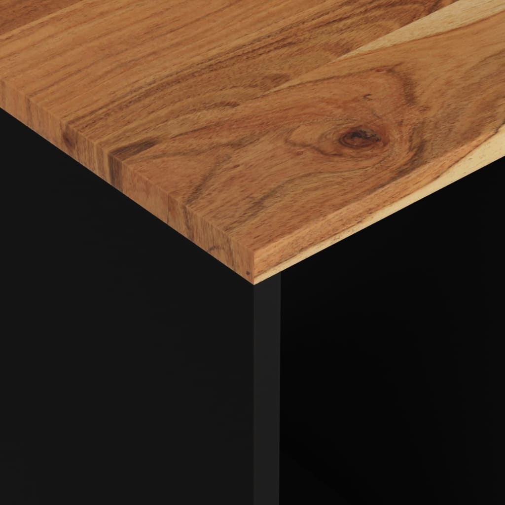 Tavolino 40x31x46 cm Legno Massello Acacia e Legno Multistrato - homemem39