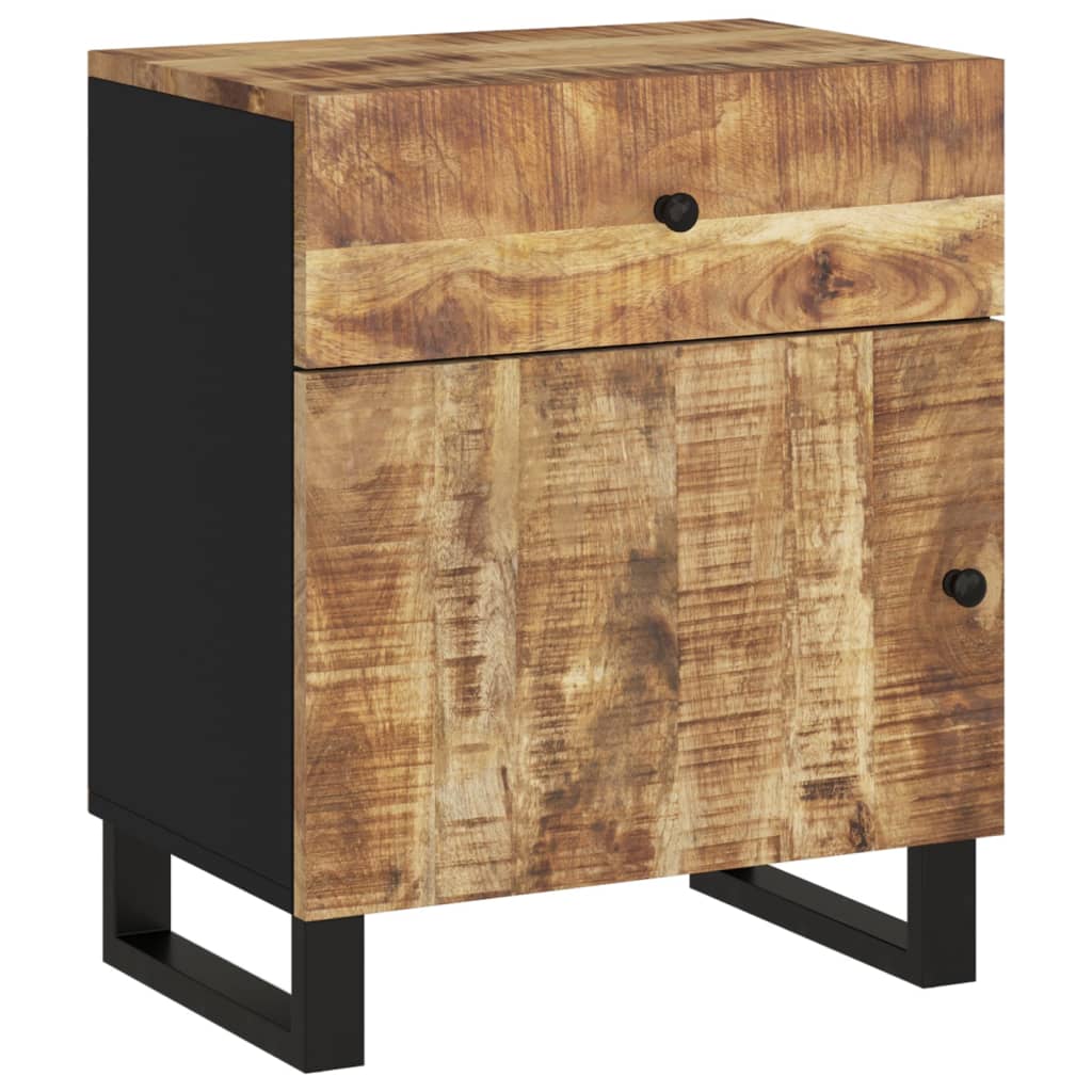 Comodino 50x33x60cm Legno Massello di Mango e Legno Multistrato | homemem39