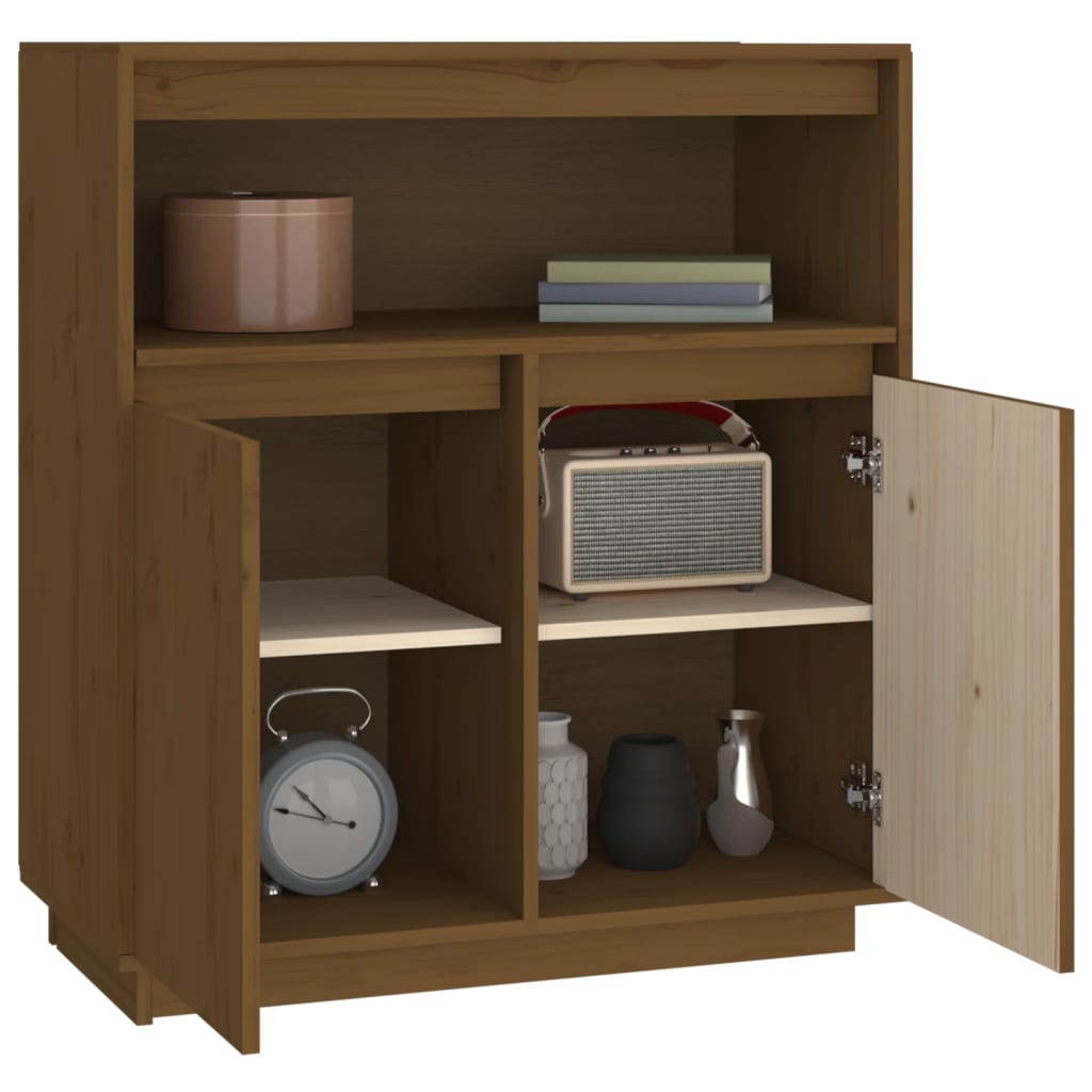 Credenza ambra 70x34x80 cm in Legno Massello di Pino - homemem39