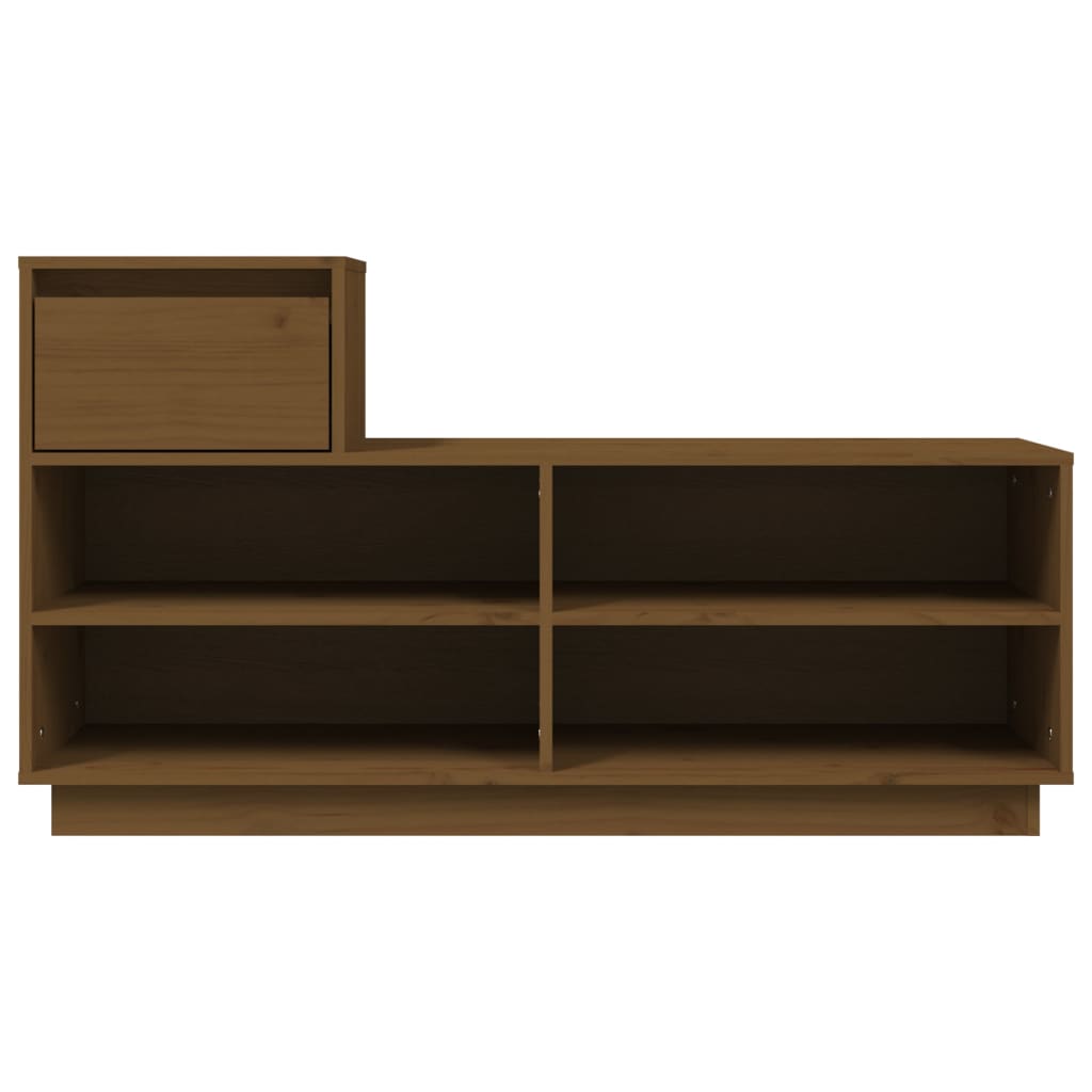 Scarpiera ambra 110x34x61 cm in Legno Massello di Pino - homemem39
