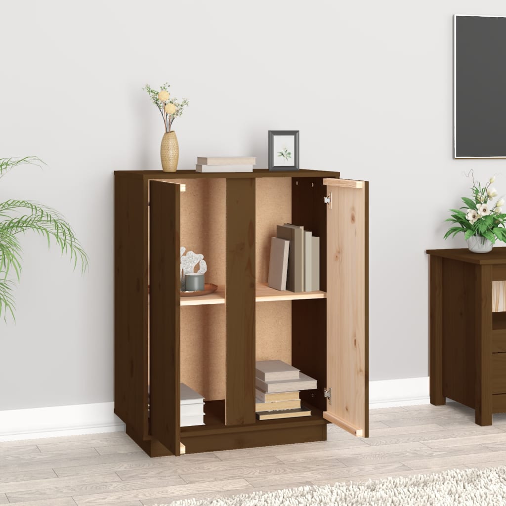 Credenza ambra 60x35x80 cm in Legno Massello di Pino - homemem39