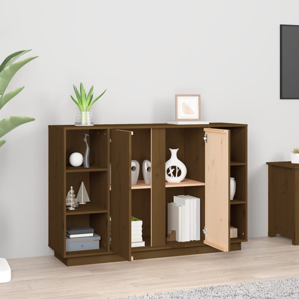 Credenza ambra 120x35x80 cm in Legno Massello di Pino - homemem39
