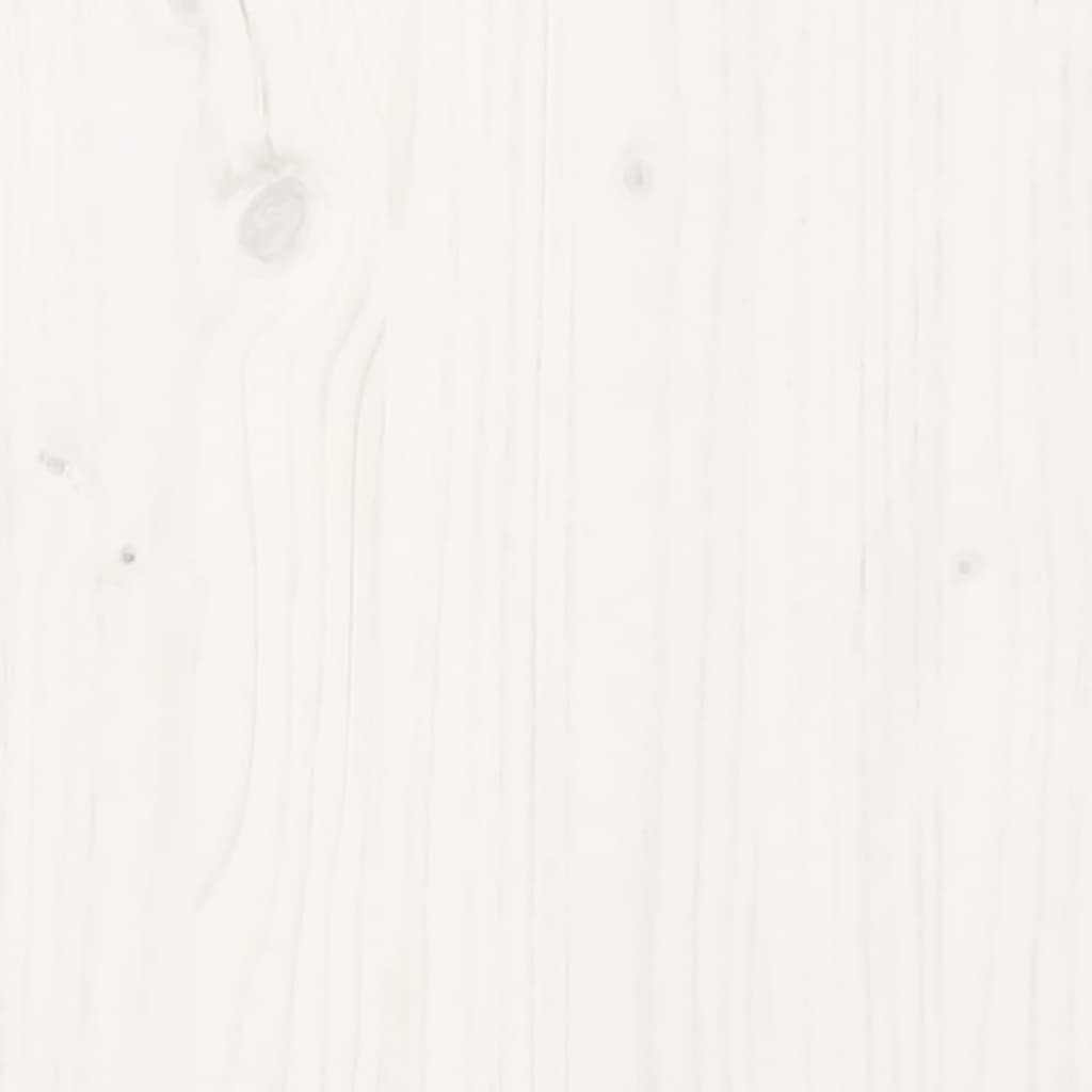 Scrivania Bianca 110x53x117 cm in Legno Massello di Pino - homemem39