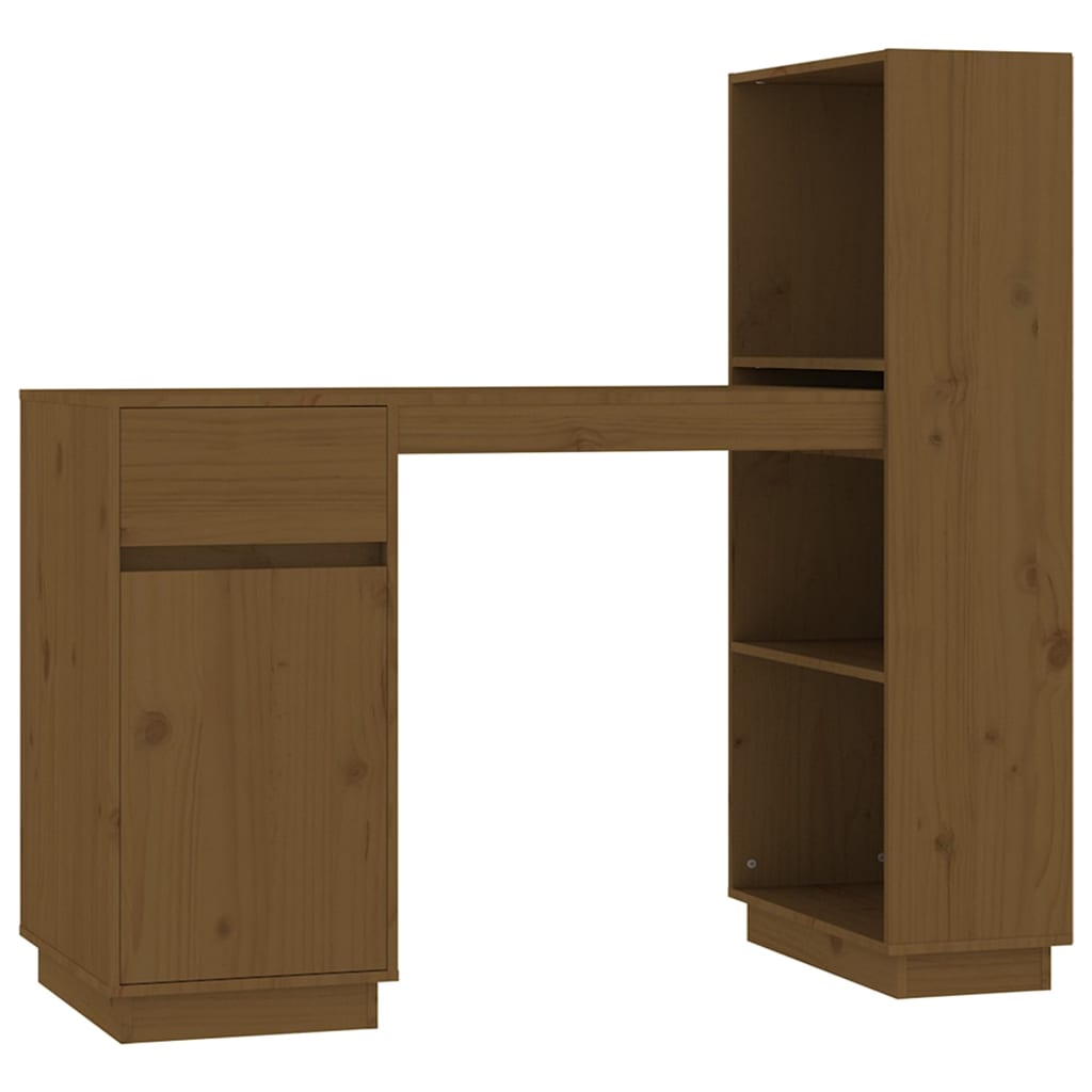 Scrivania ambra 110x53x117 cm in Legno Massello di Pino - homemem39