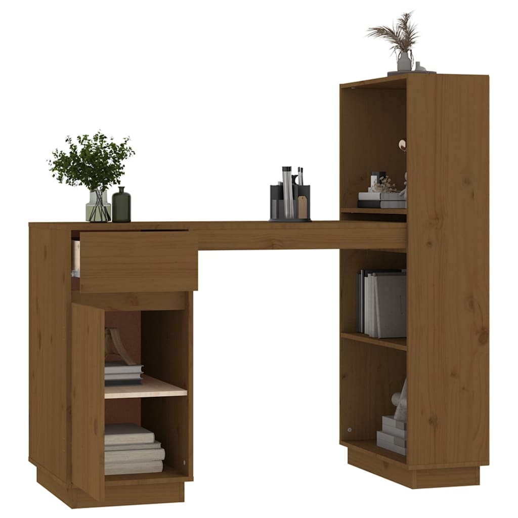 Scrivania ambra 110x53x117 cm in Legno Massello di Pino - homemem39