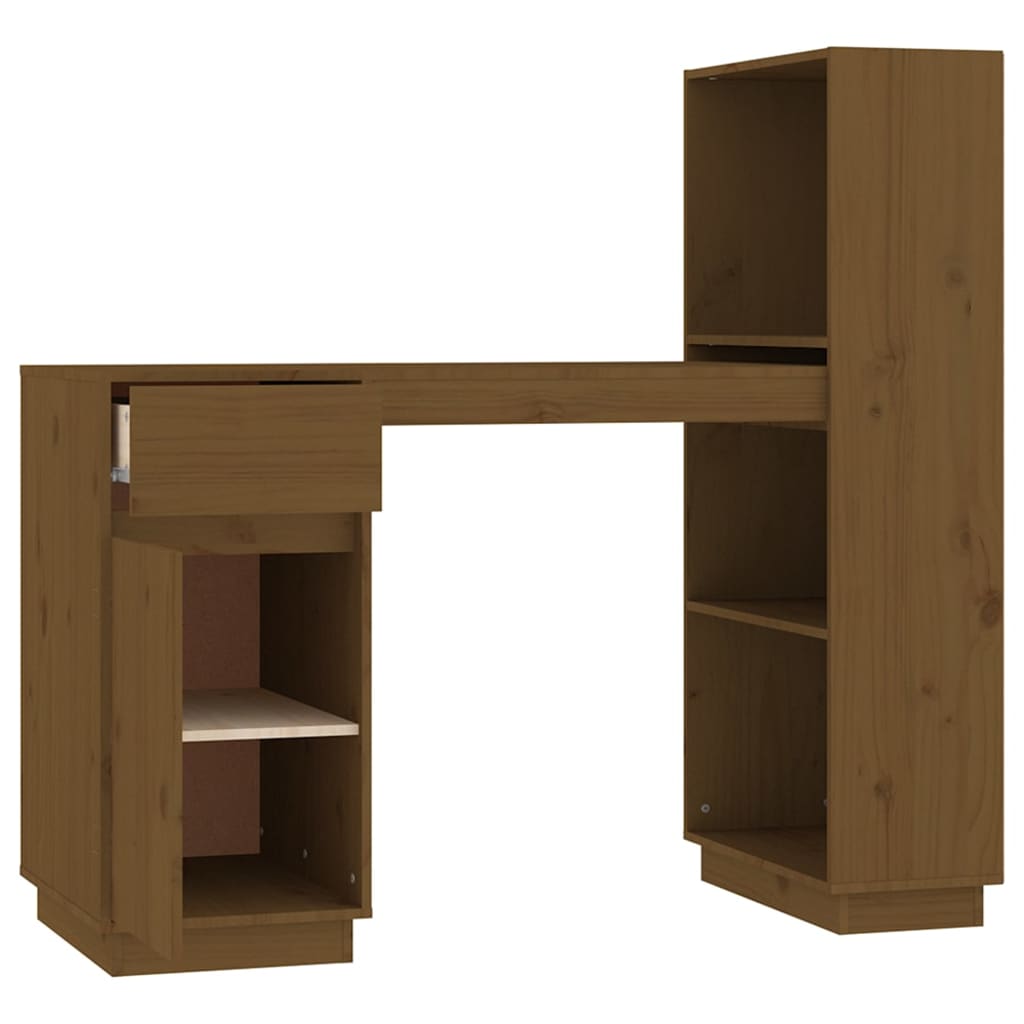 Scrivania ambra 110x53x117 cm in Legno Massello di Pino - homemem39