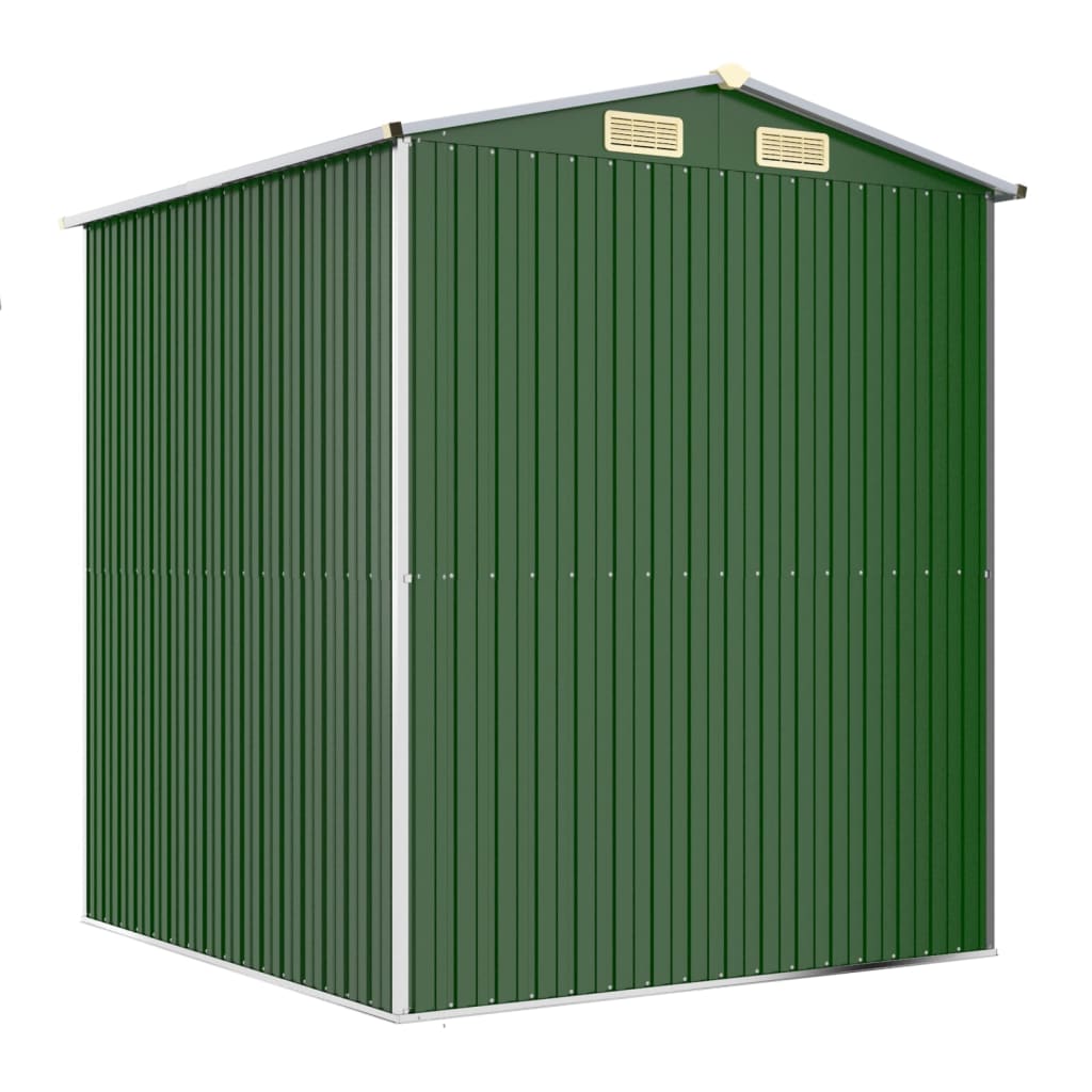 Capanno da Giardino Verde 192x191x223cm Acciaio Zincato - homemem39