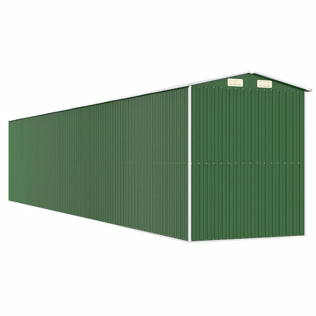 Capanno da Giardino Verde 192x1021x223 cm Acciaio Zincato - homemem39