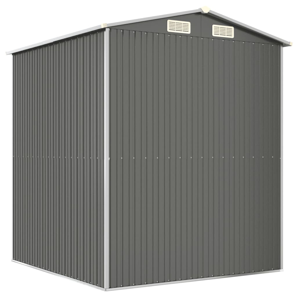 Capanno da Giardino Grigio Chiaro 192x191x223cm Acciaio Zincato - homemem39
