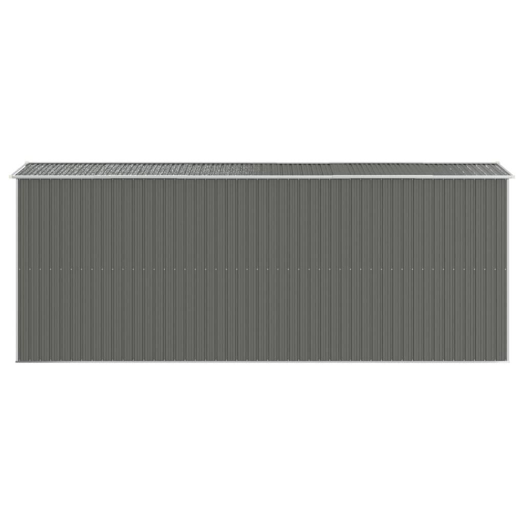 Capanno da Giardino Grigio Chiaro 192x523x223cm Acciaio Zincato - homemem39