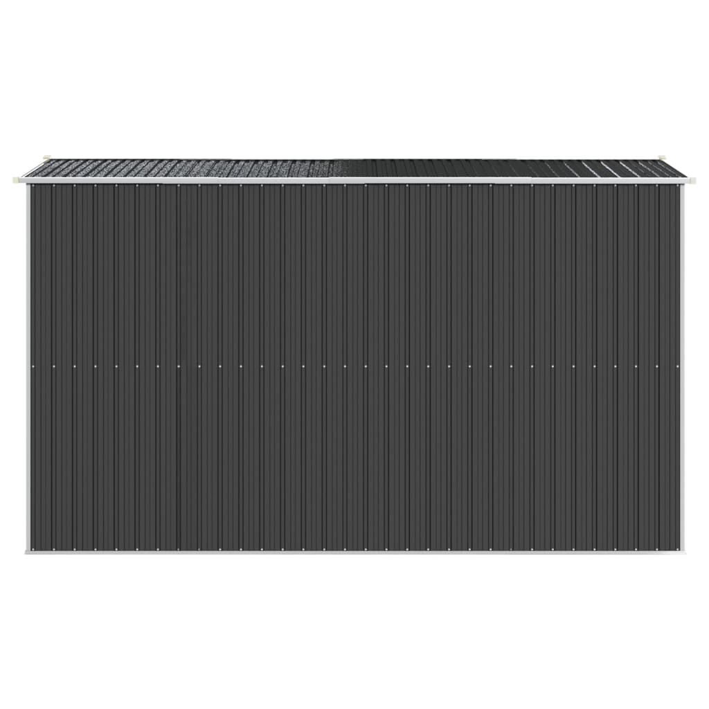 Capanno da Giardino Antracite 192x357x223 cm in Acciaio Zincato - homemem39