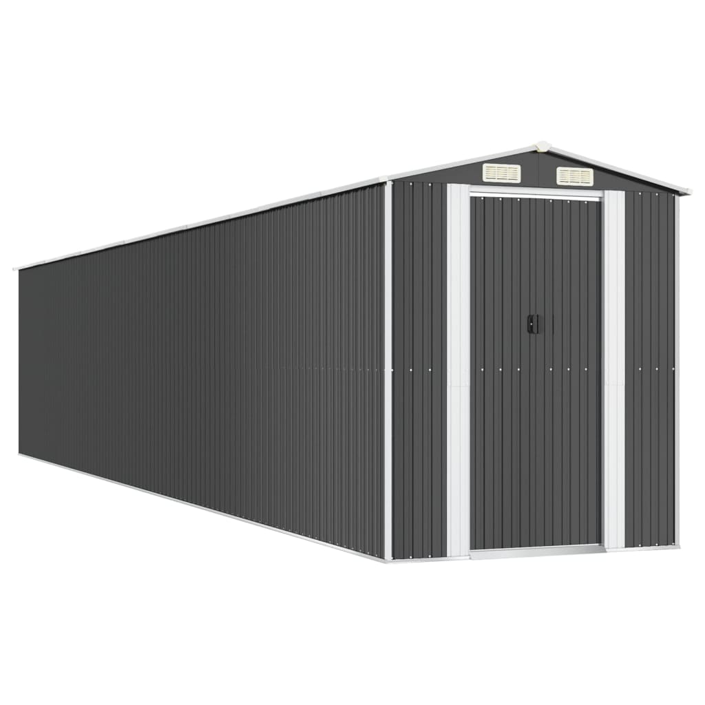 Capanno da Giardino Antracite 192x1021x223cm in Acciaio Zincato - homemem39