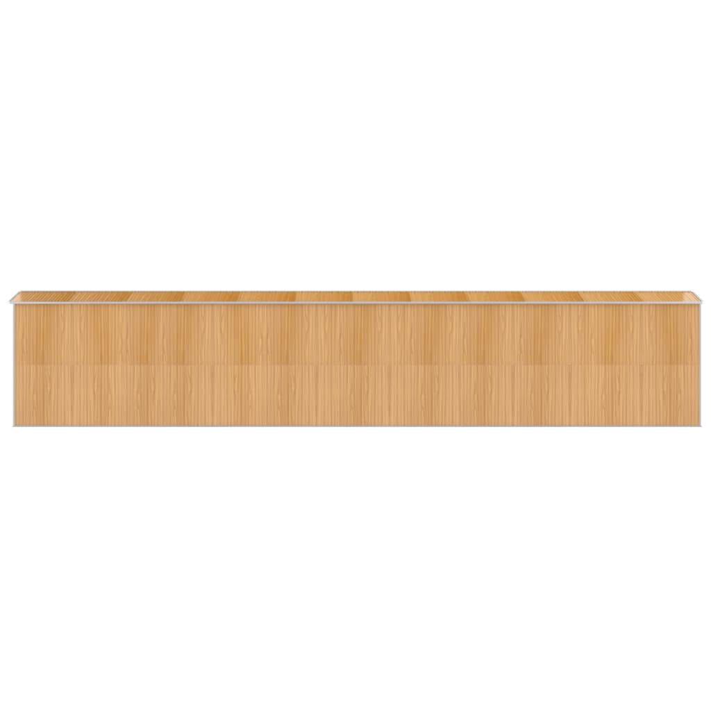 Capanno Giardino Marrone Chiaro 192x1021x223 cm Acciaio Zincato - homemem39