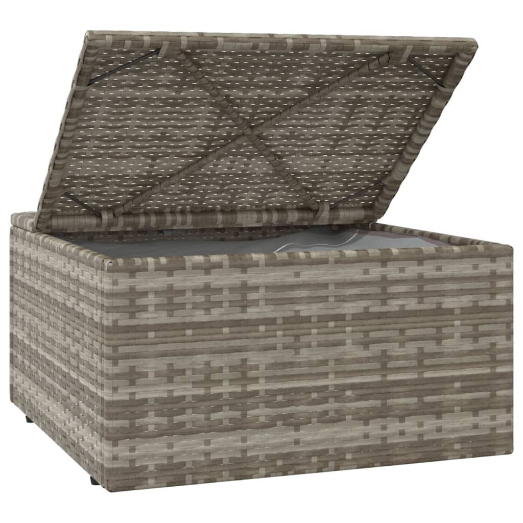 Set Divani da Giardino 4 pz con Cuscini in Polyrattan Grigio - homemem39