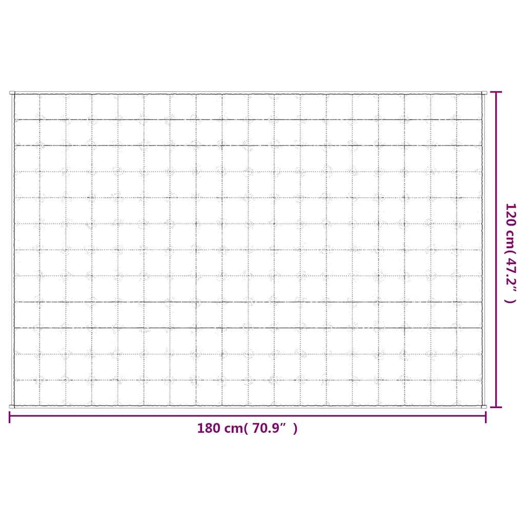 Coperta Ponderata Grigia 120x180 cm 9 kg Tessuto | homemem39