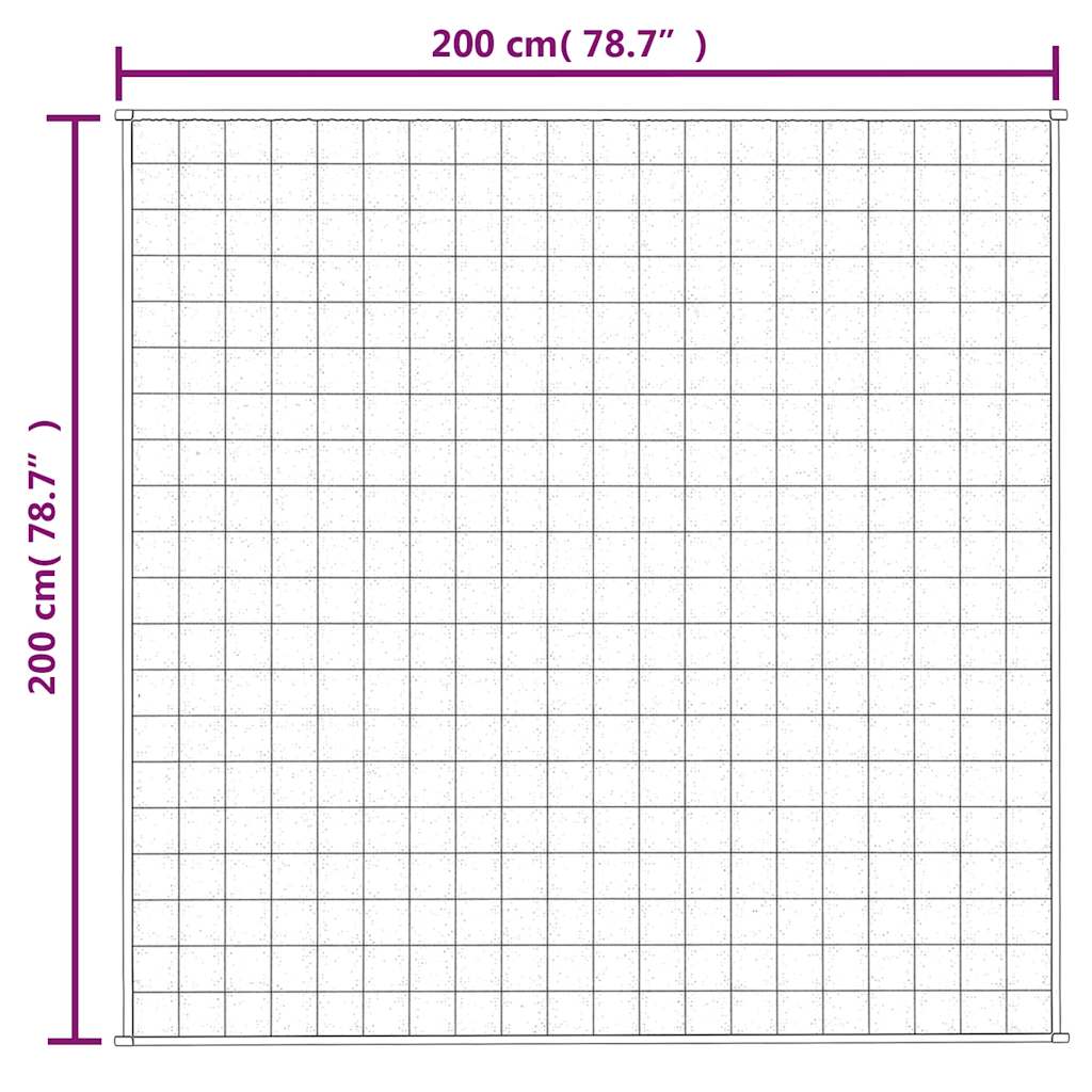 Coperta Ponderata Grigia 200x200 cm 13 kg Tessuto | homemem39