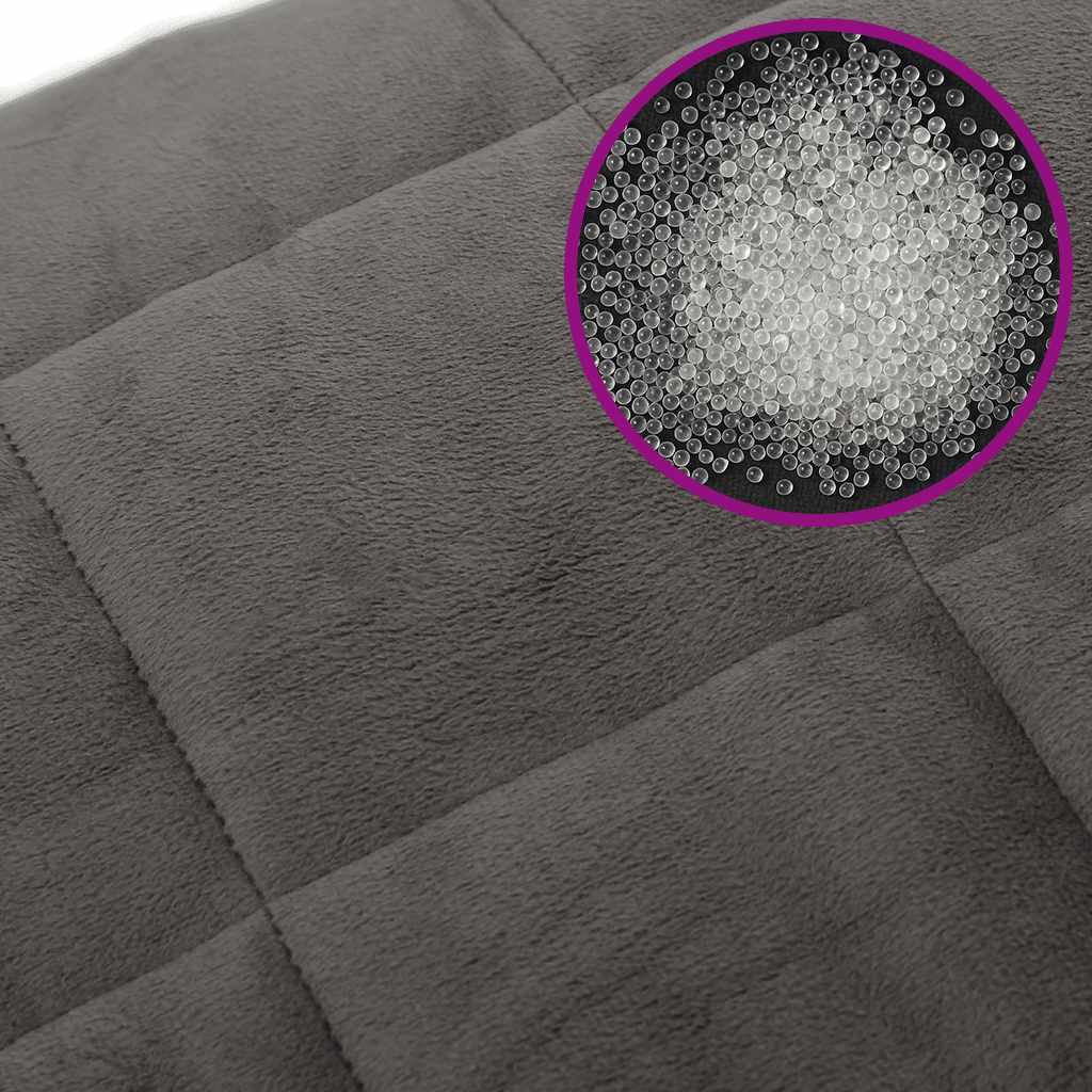 Coperta Ponderata Grigia 120x180 cm 9 kg Tessuto | homemem39