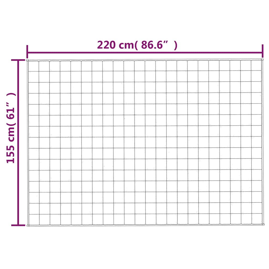 Coperta Ponderata Blu 155x220 cm 11 kg Tessuto | homemem39