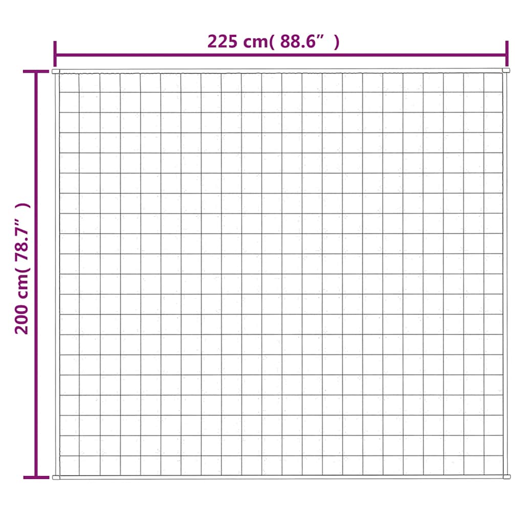 Coperta Ponderata Blu 200x225 cm 9 kg Tessuto | homemem39