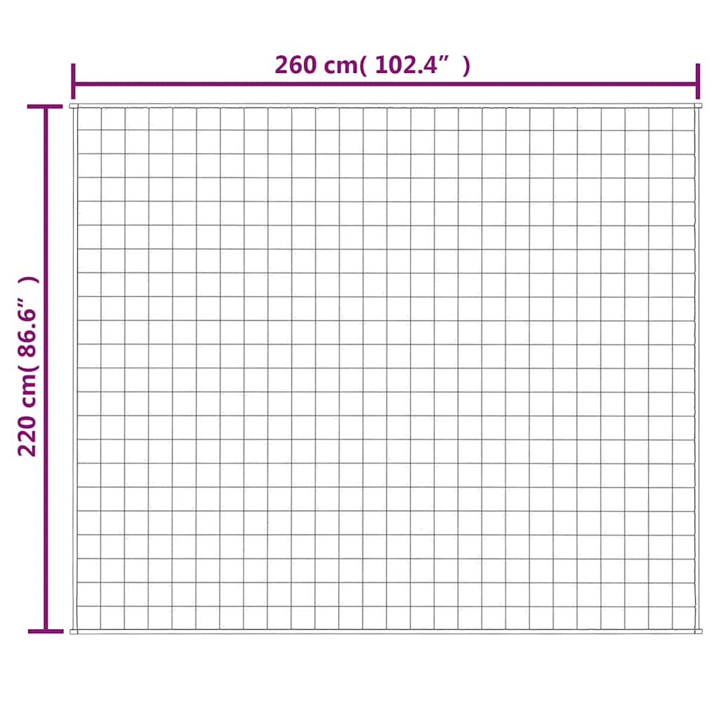 Coperta Ponderata Blu 220x260 cm 11 kg Tessuto | homemem39