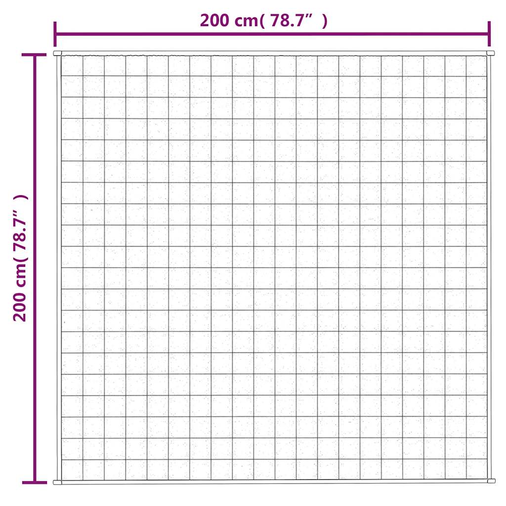 Coperta Ponderata Crema Chiaro 200x200 cm 13 kg Tessuto | homemem39